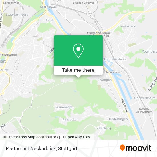 Restaurant Neckarblick map