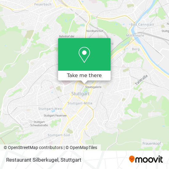 Restaurant Silberkugel map