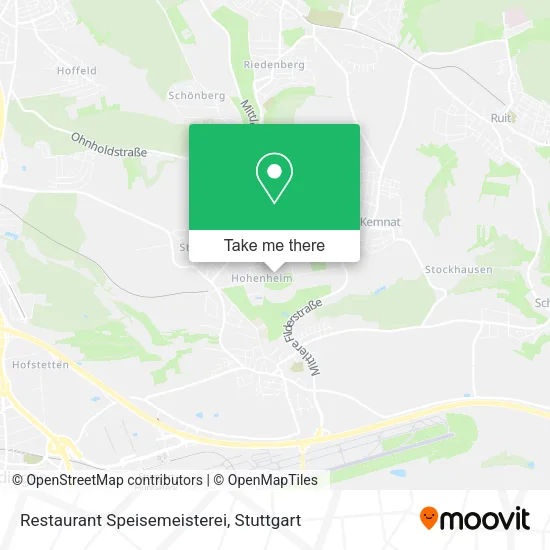 Карта Restaurant Speisemeisterei