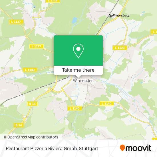 Restaurant Pizzeria Riviera Gmbh map