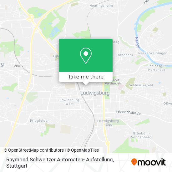 Карта Raymond Schweitzer Automaten- Aufstellung