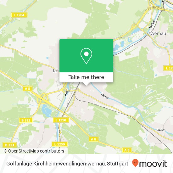 Карта Golfanlage Kirchheim-wendlingen-wernau