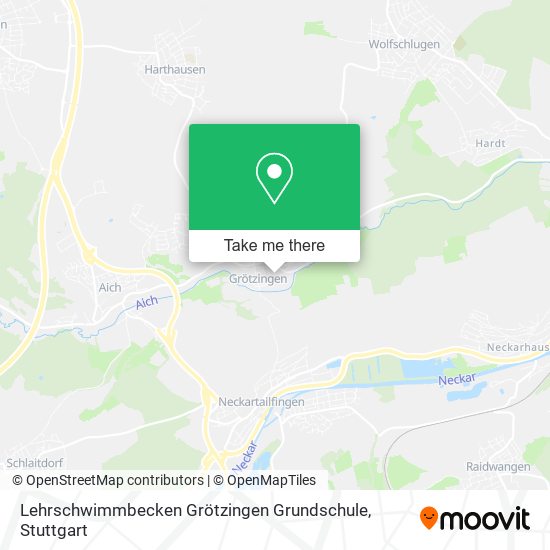 Карта Lehrschwimmbecken Grötzingen Grundschule
