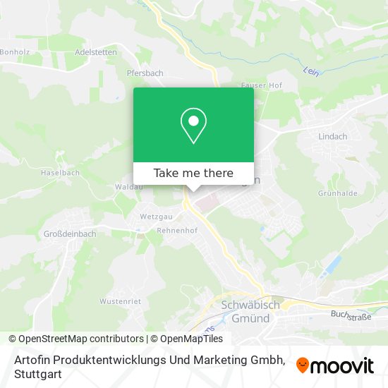 Artofin Produktentwicklungs Und Marketing Gmbh map