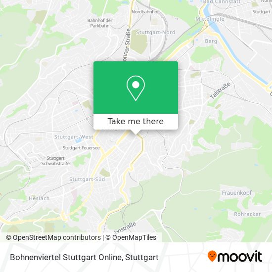 Bohnenviertel Stuttgart Online map