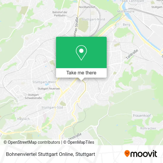 Карта Bohnenviertel Stuttgart Online