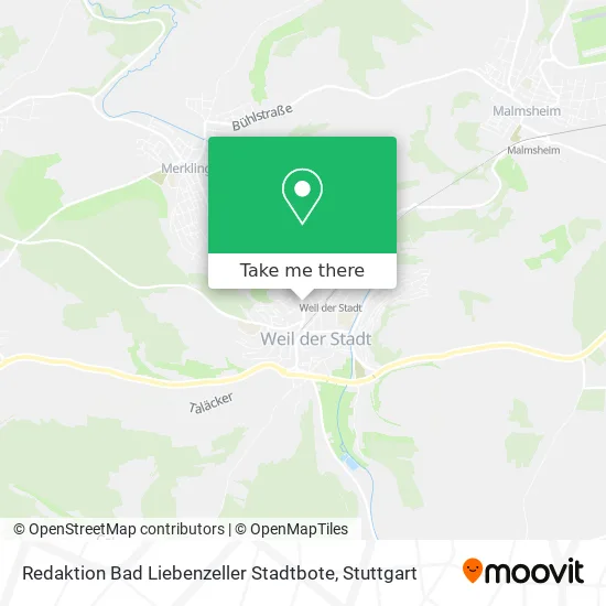 Карта Redaktion Bad Liebenzeller Stadtbote