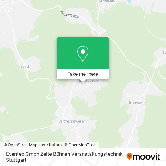 Карта Eventec Gmbh Zelte Bühnen Veranstaltungstechnik