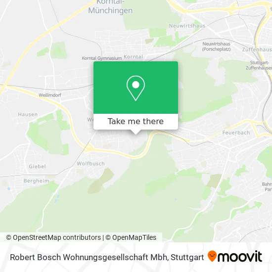 Карта Robert Bosch Wohnungsgesellschaft Mbh