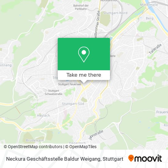 Neckura Geschäftsstelle Baldur Weigang map