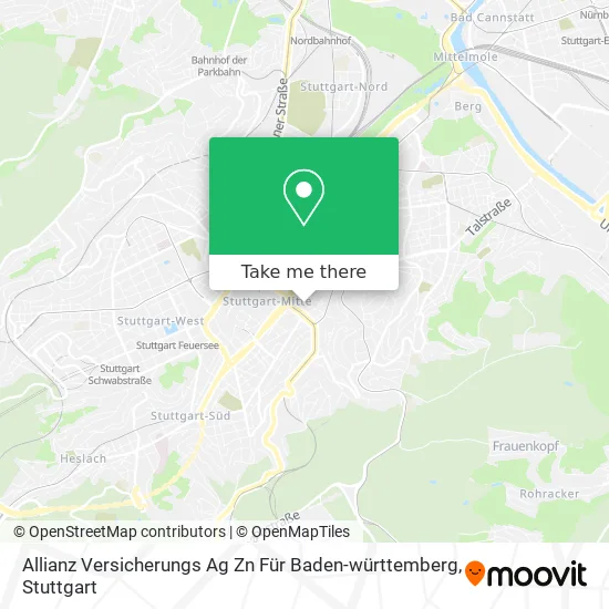 Карта Allianz Versicherungs Ag Zn Für Baden-württemberg