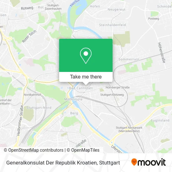 Карта Generalkonsulat Der Republik Kroatien