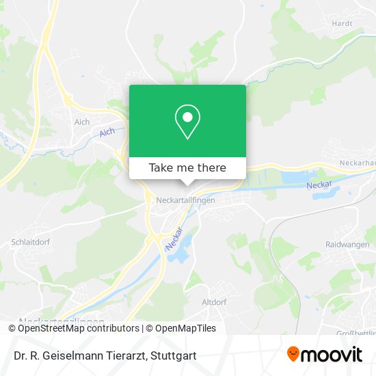 Dr. R. Geiselmann Tierarzt map