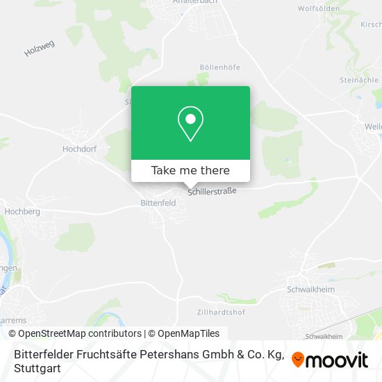 Bitterfelder Fruchtsäfte Petershans Gmbh & Co. Kg map