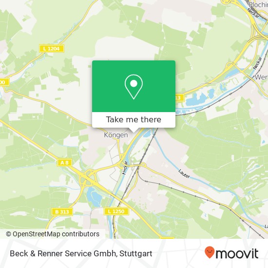 Beck & Renner Service Gmbh map