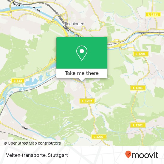 Velten-transporte map
