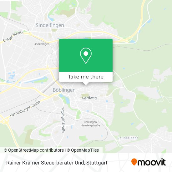 Rainer Krämer Steuerberater Und map