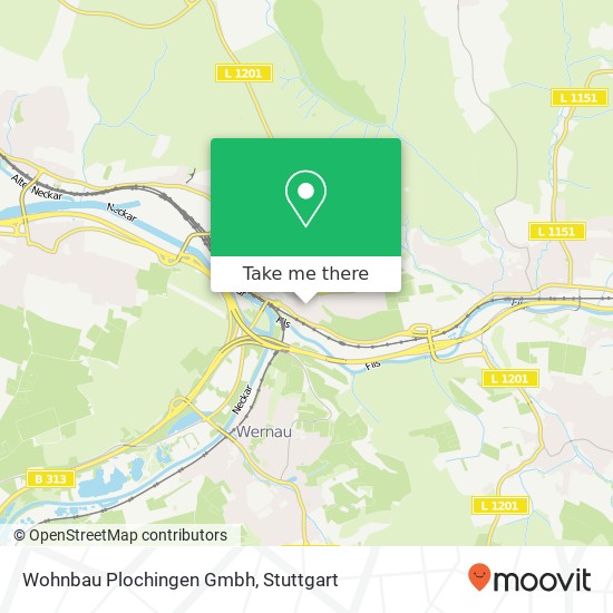 Wohnbau Plochingen Gmbh map
