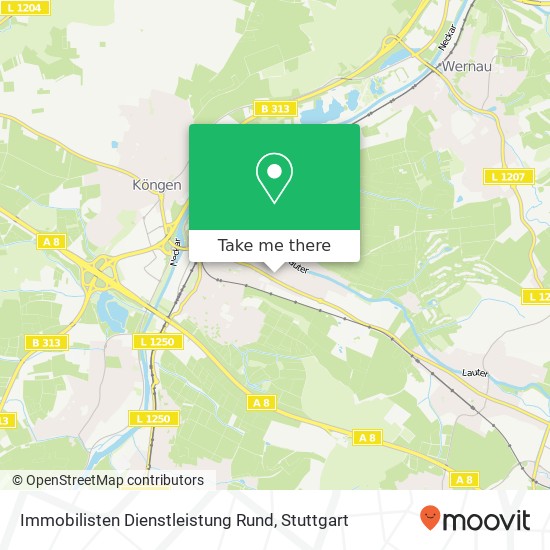 Immobilisten Dienstleistung Rund map