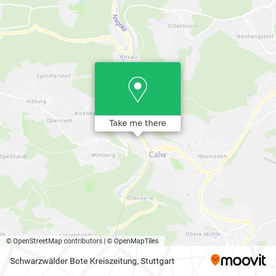 Schwarzwälder Bote Kreiszeitung map