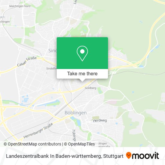 Landeszentralbank In Baden-württemberg map