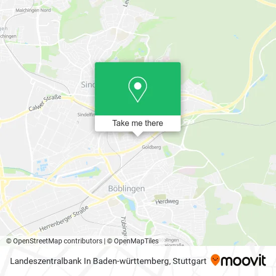 Карта Landeszentralbank In Baden-württemberg