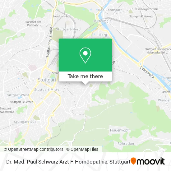 Карта Dr. Med. Paul Schwarz Arzt F. Homöopathie