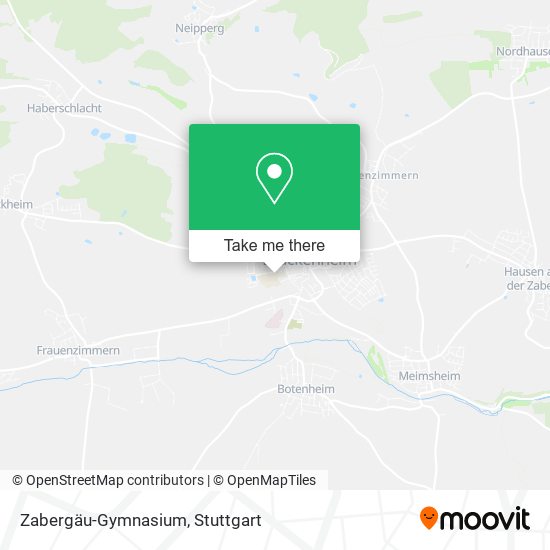 Карта Zabergäu-Gymnasium