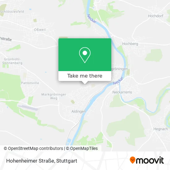 Карта Hohenheimer Straße