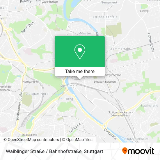Карта Waiblinger Straße / Bahnhofstraße