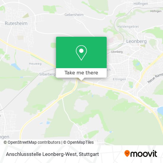 Anschlussstelle Leonberg-West map