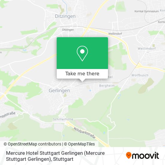 Mercure Hotel Stuttgart Gerlingen map