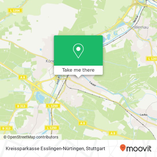 Kreissparkasse Esslingen-Nürtingen map