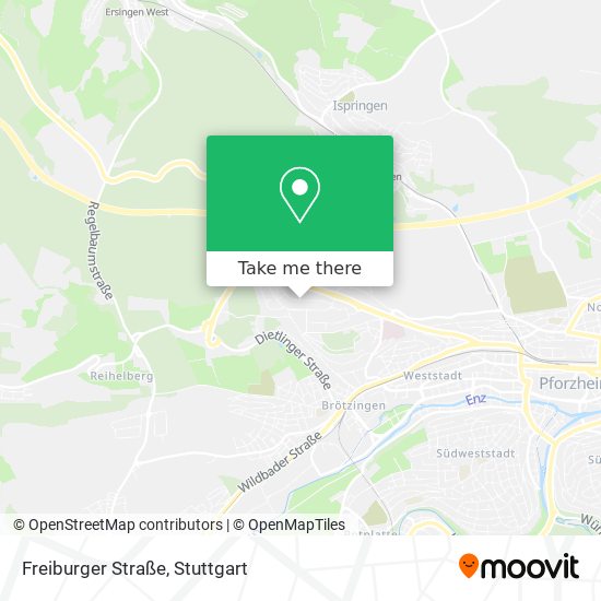 Карта Freiburger Straße