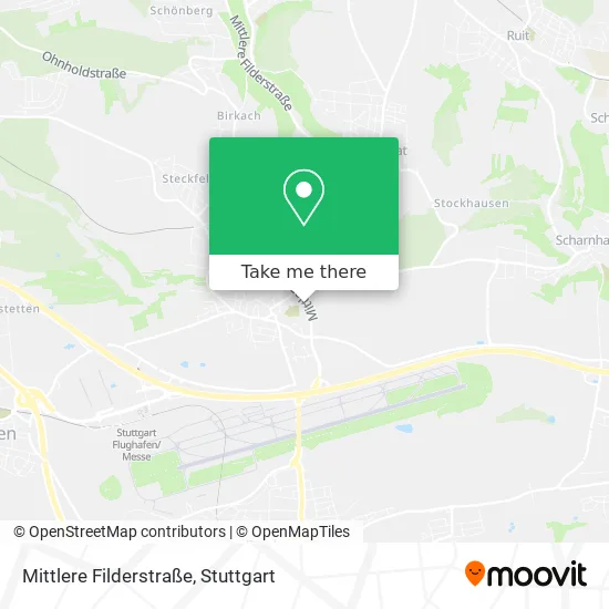 Карта Mittlere Filderstraße