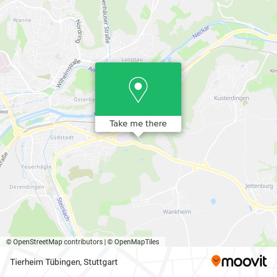Tierheim Tübingen map