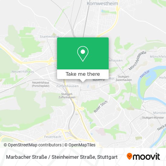 Карта Marbacher Straße / Steinheimer Straße