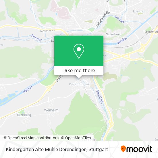 Карта Kindergarten Alte Mühle Derendingen