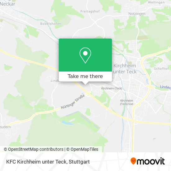 Карта KFC Kirchheim unter Teck