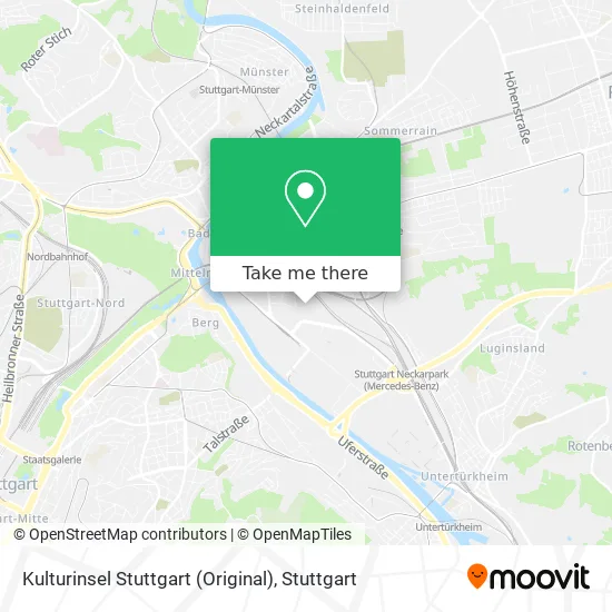 Карта Kulturinsel Stuttgart (Original)