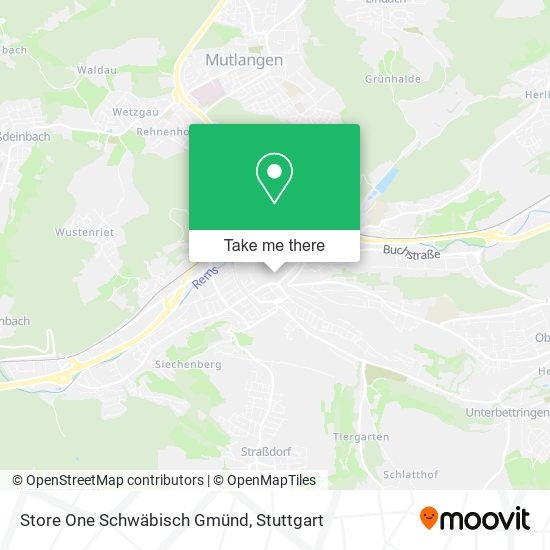 Store One Schwäbisch Gmünd map