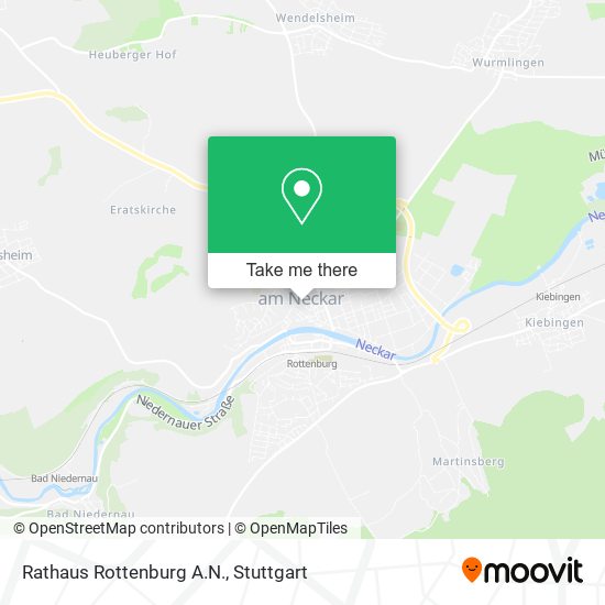 Rathaus Rottenburg A.N. map