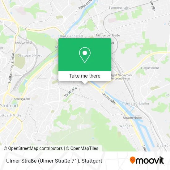 Карта Ulmer Straße (Ulmer Straße 71)