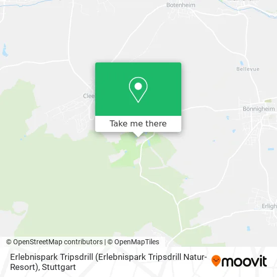 Карта Erlebnispark Tripsdrill (Erlebnispark Tripsdrill Natur-Resort)