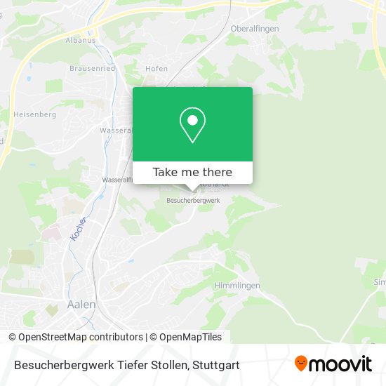 Besucherbergwerk Tiefer Stollen map