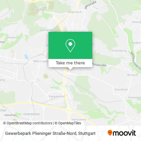 Gewerbepark Plieninger Straße-Nord map