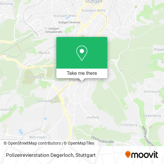 Карта Polizeirevierstation Degerloch