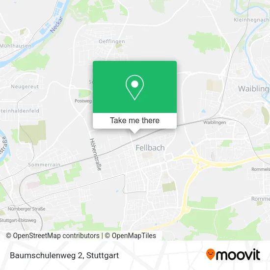 Baumschulenweg 2 map