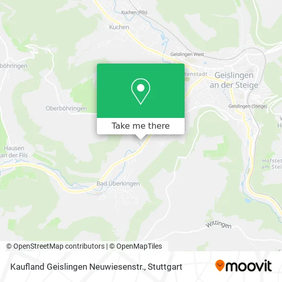 Карта Kaufland Geislingen Neuwiesenstr.