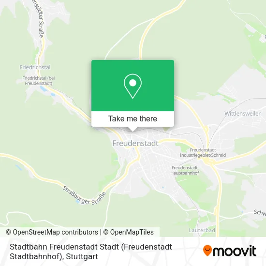 Карта Stadtbahn Freudenstadt Stadt (Freudenstadt Stadtbahnhof)